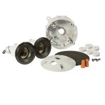 Bell Lampholder Kit, Round, White Boxed, 5829-6