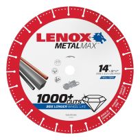 Lenox Metalmax Cut Off Wheel, Diamond Edge, 14-Inch X 1-Inch, 1972932