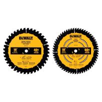 DEWALT 60T & 40T Circular Saw Blade Combo Pack, DWA110CMB, 10 IN