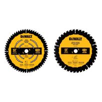 DEWALT 60T & 40T Circular Saw Blade Combo Pack, DWA112CMB, 12 IN