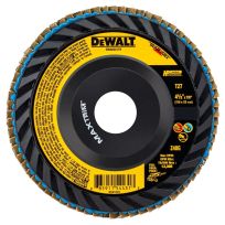 DEWALT 40 Grit T27 Zirconia Alumina Flap Disc, DWA8351TR, 4-1/2 IN x 7/8 IN