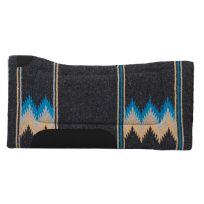 WEAVER LEATHER™ Acrylic Saddle Pad, 35-1666-165, Charcoal / Teal, 32 IN x 32 IN