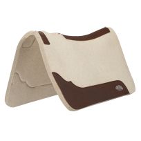 WEAVER LEATHER™ Contoured Steam Pressed Saddle Pad, 36034-5043-18, Natural, 31 IN x 32 IN