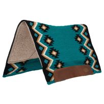 WEAVER LEATHER™ Flex Flet Saddle Pad, 36035-5642-362, Teal / Black / Fawn, 32 IN x 34 IN