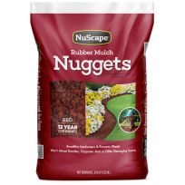 NuScape Red Rubber Nugget Mulch, LNS8RD, .8 CU FT