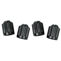 slime® Black Plastic Tire Valve Caps, 4-Pack, 22049