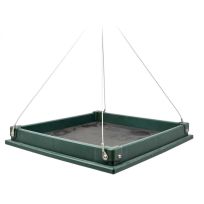 Songbird Essentials Recycled Plastic Hanging Platform Feeder, SERUBLHPF105