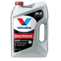 Valvoline™ Full Synthetic High Mileage Motor Oil, SAE 0W-20, 881168, 5 Quart