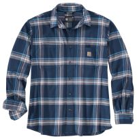 Carhartt Men's RUGGED FLEX® Relaxed Fit Midweight Flannel Long-Sleeve Plaid Shirt