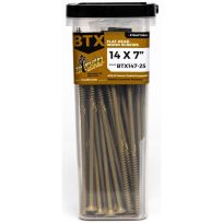 BIG TIMBER® Bronze T-30 Flat Head Screw, 25-Count Bucket, BTX147-25, #14 x 7 IN