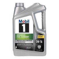 Mobil 1™ Advanced Full-Synthetic Fuel Economy, 0W - 16, 124322, 5 Quart