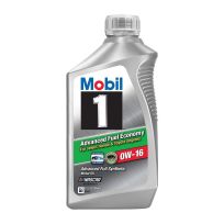 Mobil 1™ Advanced Full-Synthetic Fuel Economy, 0W - 16, 124321, 1 Quart