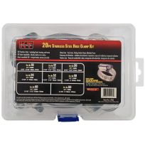 K-T Industries Hose Clamp Kit, 20-Piece, 5-9203