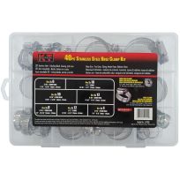 K-T Industries Hose Clamp Kit, 40-Piece, 5-9200