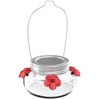 Nature's Way Mason Jar Hummingbird Feeder, 557440, 6 OZ