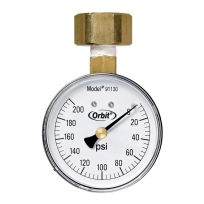 Orbit 3/4 IN FHT Pressure Gauge 200 Lb, 91130