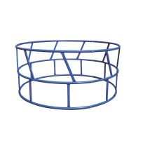 Priefert Economy Vertical BTM Round Bale Feeder, RBFE, Blue