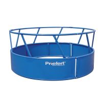 Priefert Economy Skirt Bottom Round Bale Feeder, RBFSE, Blue