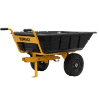 DEWALT Wheelbarrow / Tow Cart, 10 Cubic Feet, 800 LB, DXTB0573