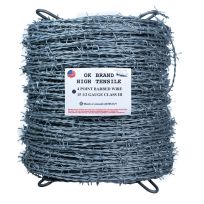 OKBRAND Class 3, 4 Point High Tensile Barbwire, 15-1/2 Gauge, 0116-0