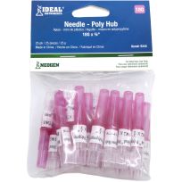 Ideal 18G X 3/4'' Aluminum Hub Needles, 25-Pack, 9344