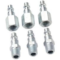 Rapidair Coupler Plug Assortment 1/4 IN 6-Pack, K5226