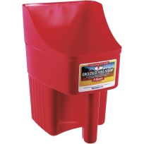 Little Giant Plastic Enclosed Feed Scoop, ENSC3RED, 3 Quart