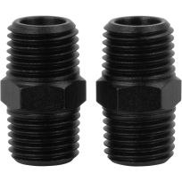 DEWALT 1/4 in. NPT Male x 1/4 in. NPT Male Close Hex Connector, 2-Pieces, DXCM024-0404