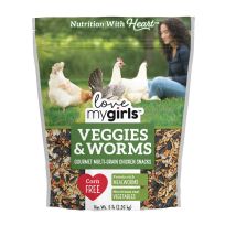 Love My Girls™ Veggies & Worms Corn-Free Gourmet Chicken Snacks, 15197, 5 LB