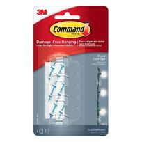 Command® Transparent Round Cord Clips, 4-Pack, 6880546