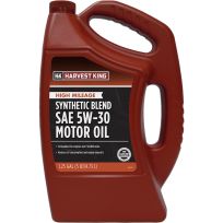 HARVEST KING® High Mileage Synthetic Blend SAE Motor Oil, 5W-30, HK157, 5 Quart