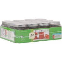 Ball® Regular Mouth Canning Jars, 12-Count, 60000ZFP, 1/2 Pint