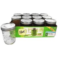 Ball® Wide Mouth Canning Jars, 12-Count, 66000, 1 Pint