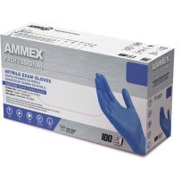 Ammex Professional Nitrile PF Exam Gloves, ACNPF48100, Blue, X-Large
