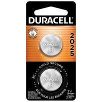 Duracell Specialty 3V Lithium Coin Battery, 2-Pack, DURDL2025B2PK, 2025