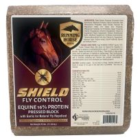 Running Horse Shield Fly Control Equine 16% Protein Block, B7031, 25 LB