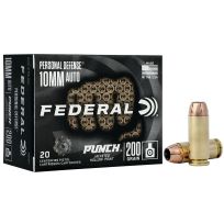 FEDERAL® Personal Defense Punch 10mm Auto 200 Grain, 20-Rounds, PD10P1