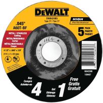 DEWALT All Purpose Cutting Wheel, 5-Pack, DW8424B5, 4-1/2 IN