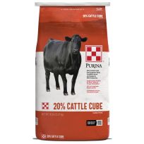 PURINA® Cattle Cube Hi-Energy All-Natural Protein, 51032, 50 LB Bag