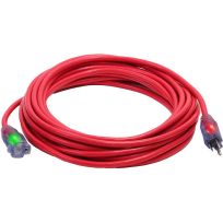 ProGlo® Lighted Extension Cord, D17330035RD, Red, 35 FT