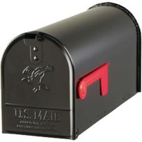 Gibraltar Post-Mount Medium Mailbox, E1100BAM, Black