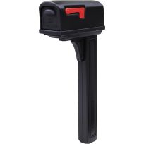 ARCHITECTURAL® Classic Medium Plastic Mailbox and Post Kit, GCL100BAM, Black