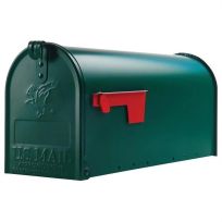 Gibraltar Post-Mount Medium Mailbox, E1100GAM, Green