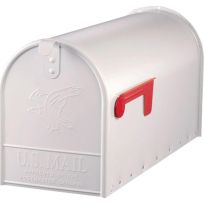 Gibraltar Heavy Duty Post-Mount Large Mailbox, E1600WAM, White