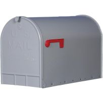 Gibraltar Jumbo Post-Mount Mailbox, ST2000AM, Gray