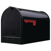 Gibraltar Jumbo Post-Mount Mailbox, ST200BAM, Black