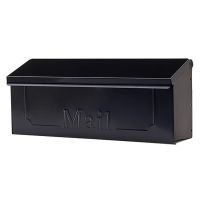 ARCHITECTURAL® Townhouse Small Wall-Mount Mailbox, THHB00AM, Black