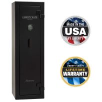 LIBERTY SAFE Centurion 12-Gun Black E-Lock Safe, CN12-BKT-E, Black Textured