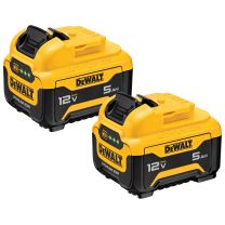 DEWALT 12V MAX 5.0 AH Lithium Ion Batteries, 2-Pack, DCB126-2