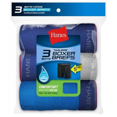 Hanes Men's Comfort Flex Fit Tagless Boxer Briefs, 3 pack